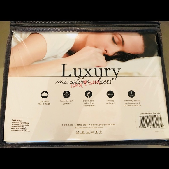 MicroFiber Sheet Set Ultra Soft No-Wrinkle KING - Picture 5 of 8